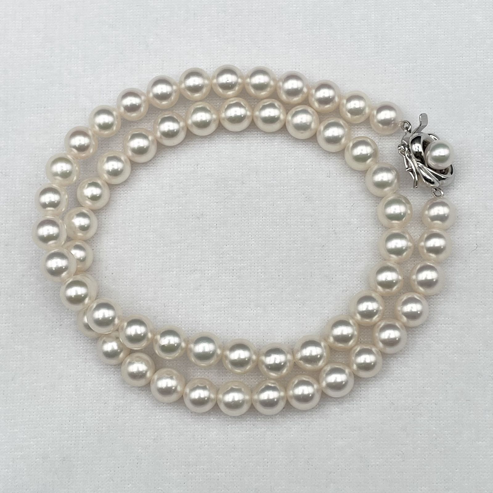 TASAKI アコヤ真珠 パール ネックレス 7.0-7.5mm Silver【2071534-1204