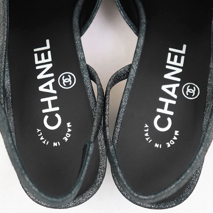 新品同様】CHANEL シャネル メタリック パンプス サイズ 36 レディース