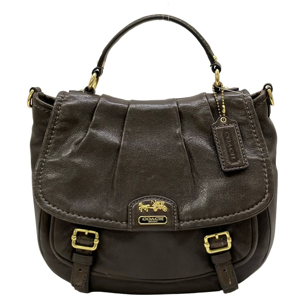 COACH(コーチ) ハンドバッグ マディソン レザー アナベル 21223 ダークブラウン レザー