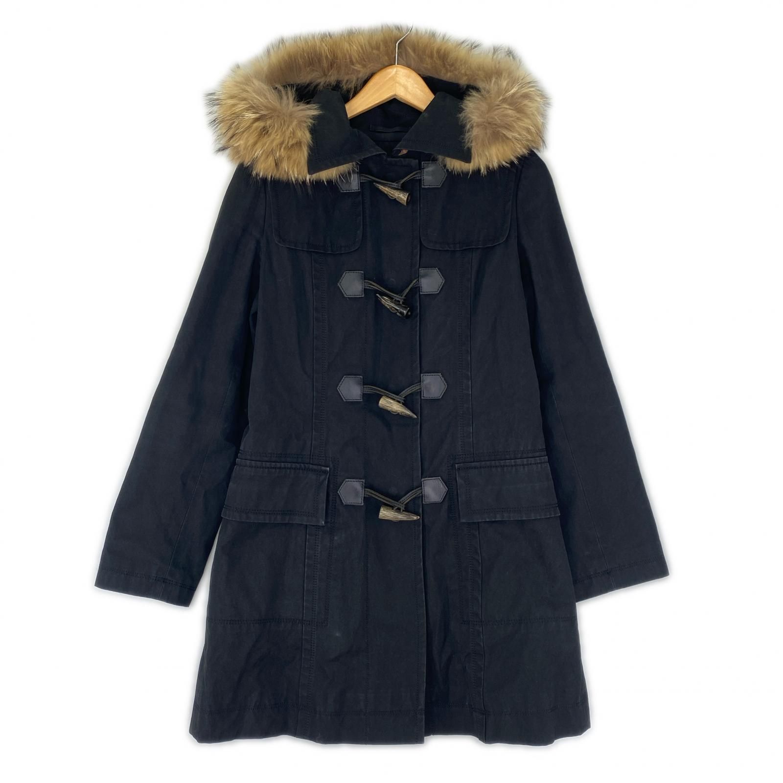 BURBERRY BLUE LABEL バーバリー ブルーレーベル FNF15-533-09 ライナー付きダッフルコート size38/ブラック 6,768円