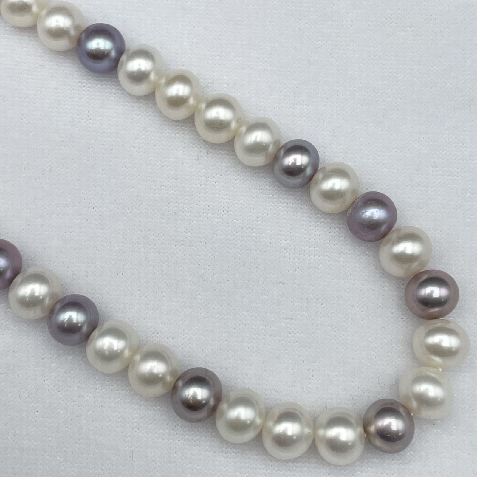 TASAKI 淡水真珠 約7.5mm-8mm ネックレス Silver【2022994-0407