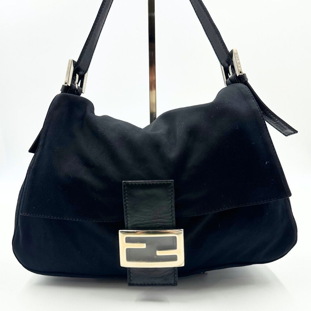 中古品】Fendi マンマバケット ジャージー ワンショルダーバッグ