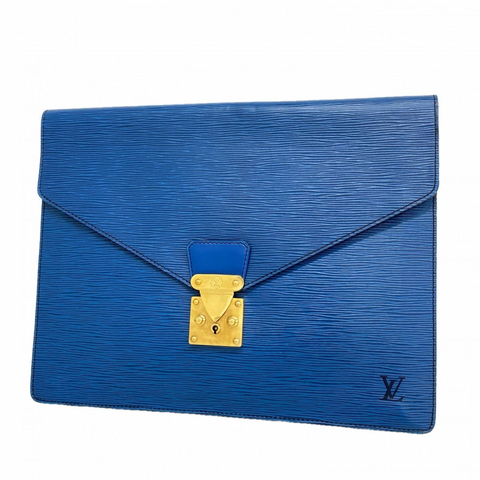 ルイ・ヴィトン(Louis Vuitton) ルイ・ヴィトン クラッチバッグ エピ ポルトドキュマンセナトゥール M54455 トレドブルーメンズ