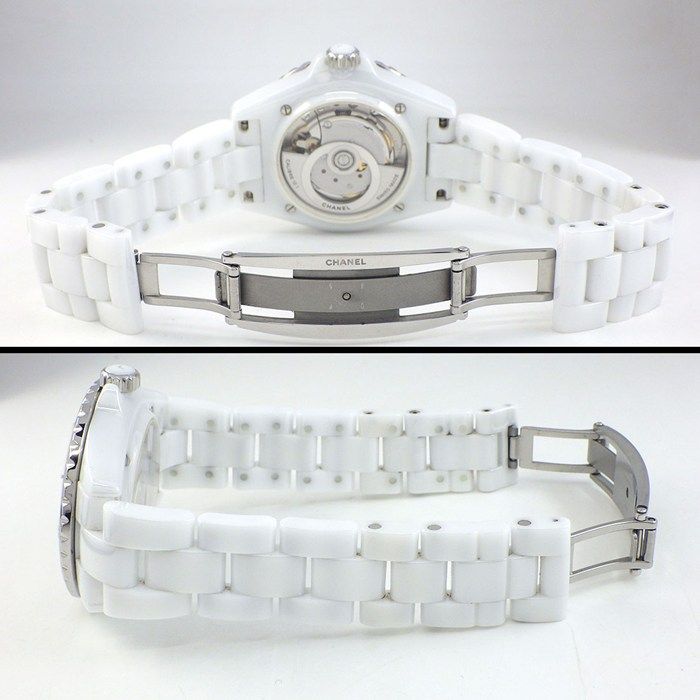 シャネル CHANEL 腕時計 J12 H5700 デイト 裏スケ 夜光インデックス