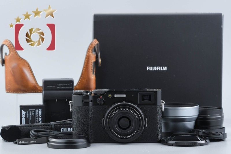 【中古】FUJIFILM 富士フイルム X100V ブラック コンパクトデジタルカメラ 元箱付き