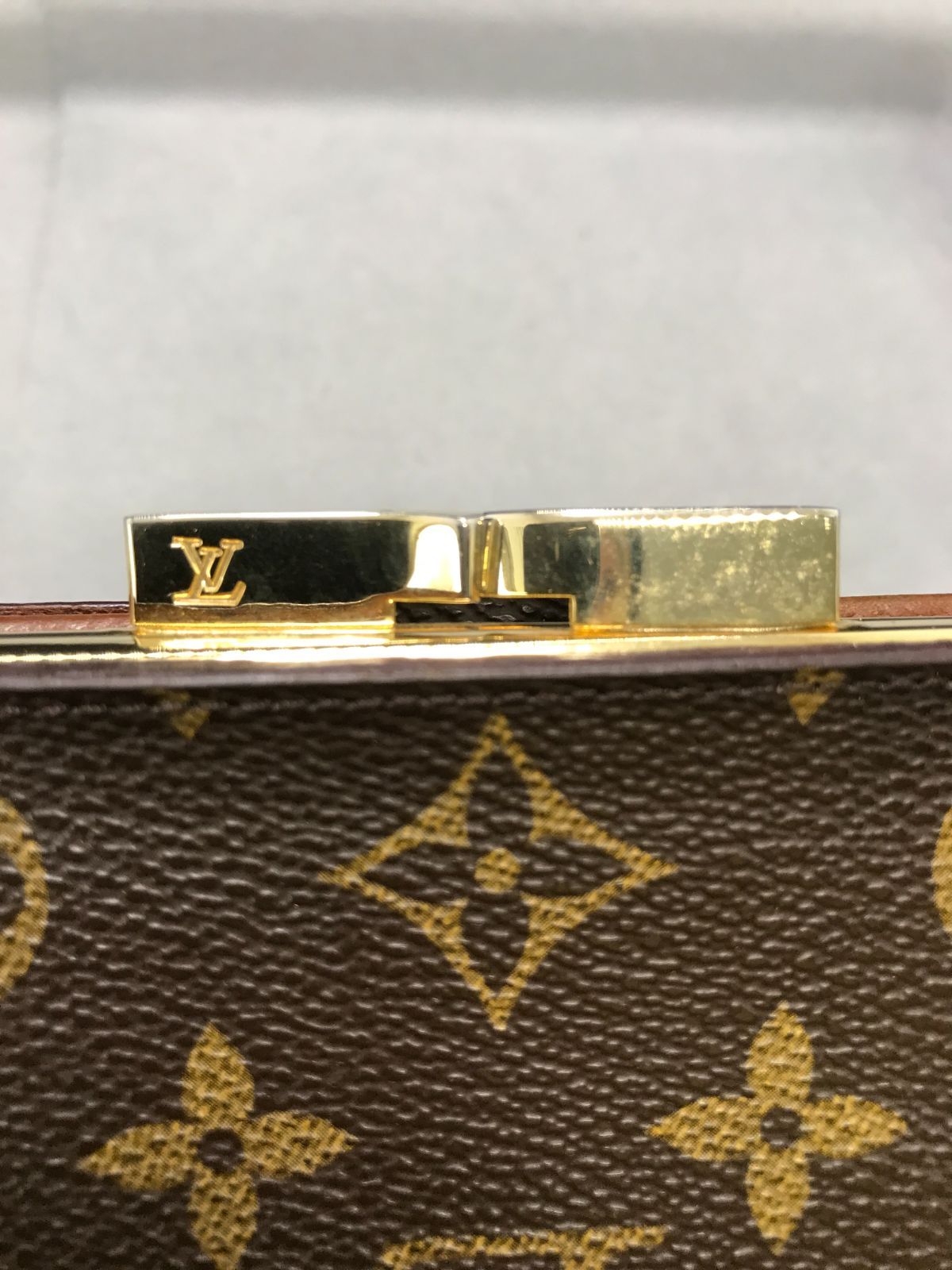 LOUISVUITTON ルイヴィトン 二つ折り財布 がま口 ポルトモネビエ