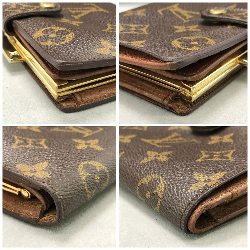 LOUISVUITTON ルイヴィトン 二つ折り財布 がま口 ポルトモネビエ