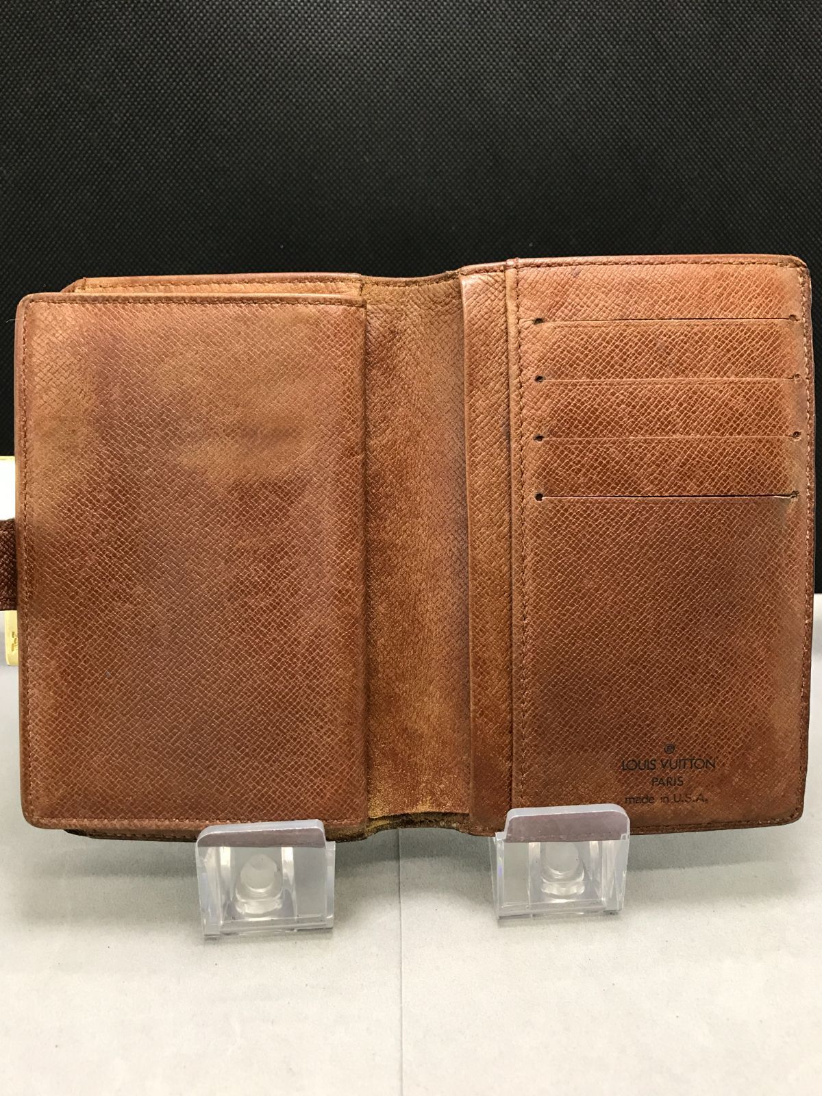 LOUISVUITTON ルイヴィトン 二つ折り財布 がま口 ポルトモネビエ