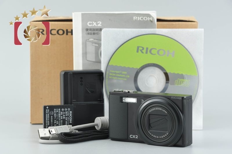 中古】RICOH リコー CX2 ブラック コンパクトデジタルカメラ 元箱付き