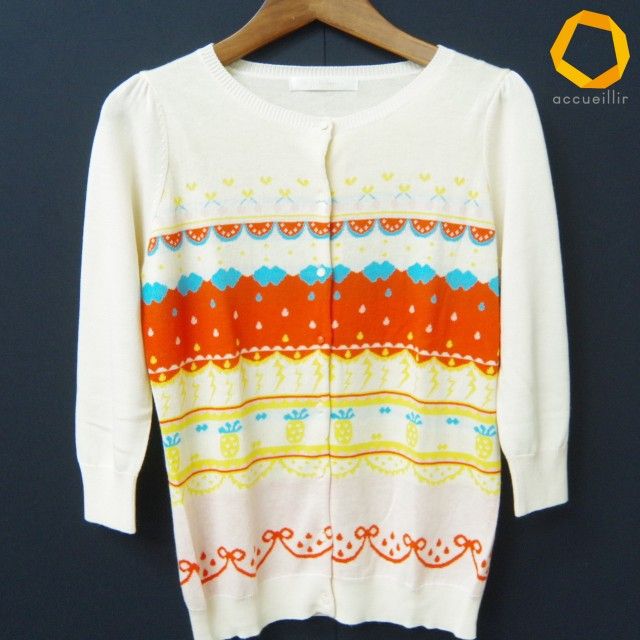 franche lippee - フランシュリッペ　わたあめニットカーディガン　Mサイズ　グレー snc フランシュリッペ franche lippee カーディガン M ベージュ マルチ