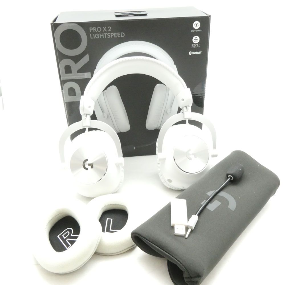ロジクール　ゲーミングヘッドホン　中古美品　M70912-2 美品 logicool G ロジクール G PRO X2 LIGHTSPEED ワイヤレス