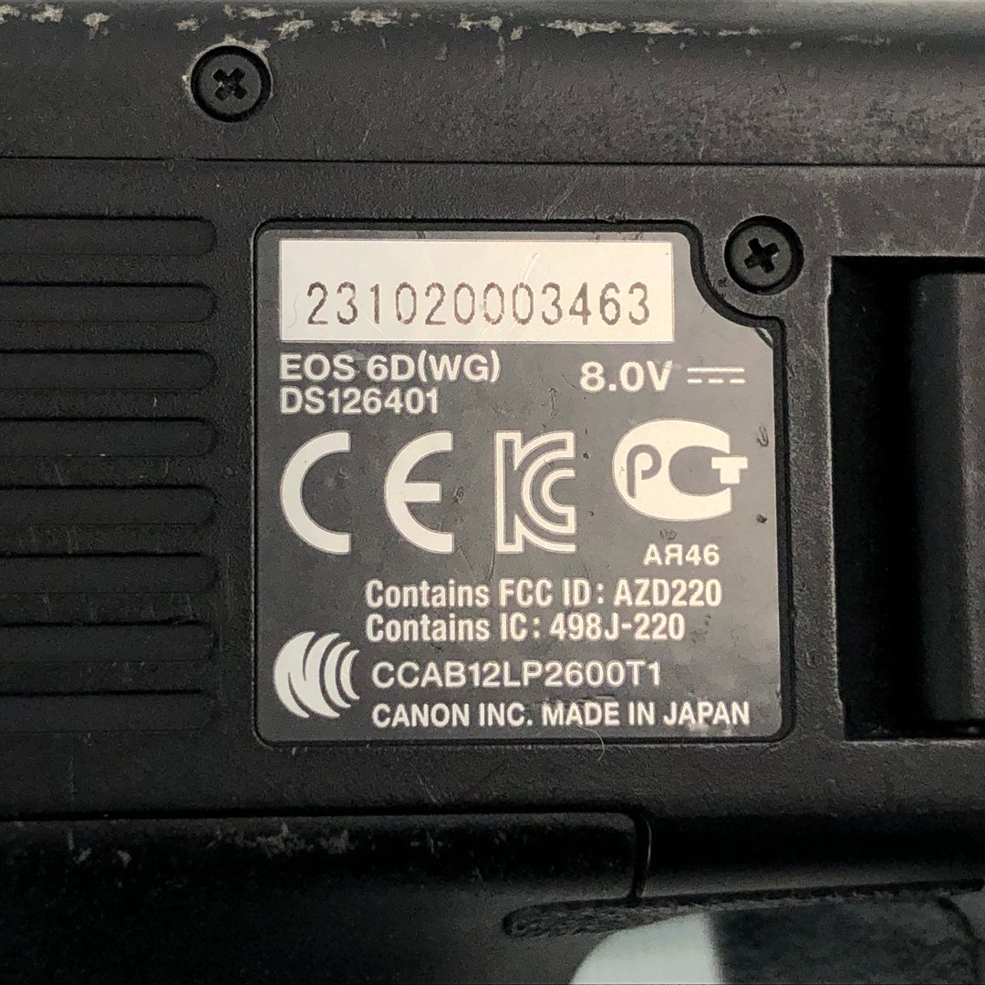 Canon キャノン EOS 6D DS126401 デジタル 一眼レフ カメラ ボディ