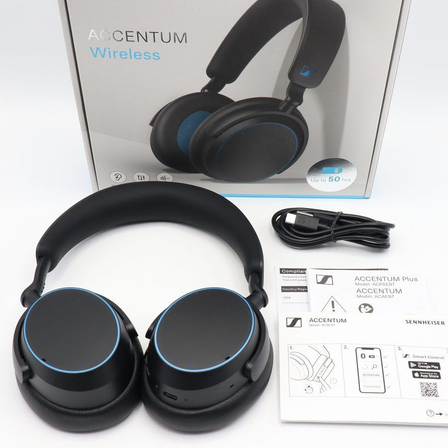 SENNHEISER ACCENTUM Wireless　ゼンハイザー　中古 美品】SENNHEISER ACCENTUM Wireless ブルー Amazon限定カラー