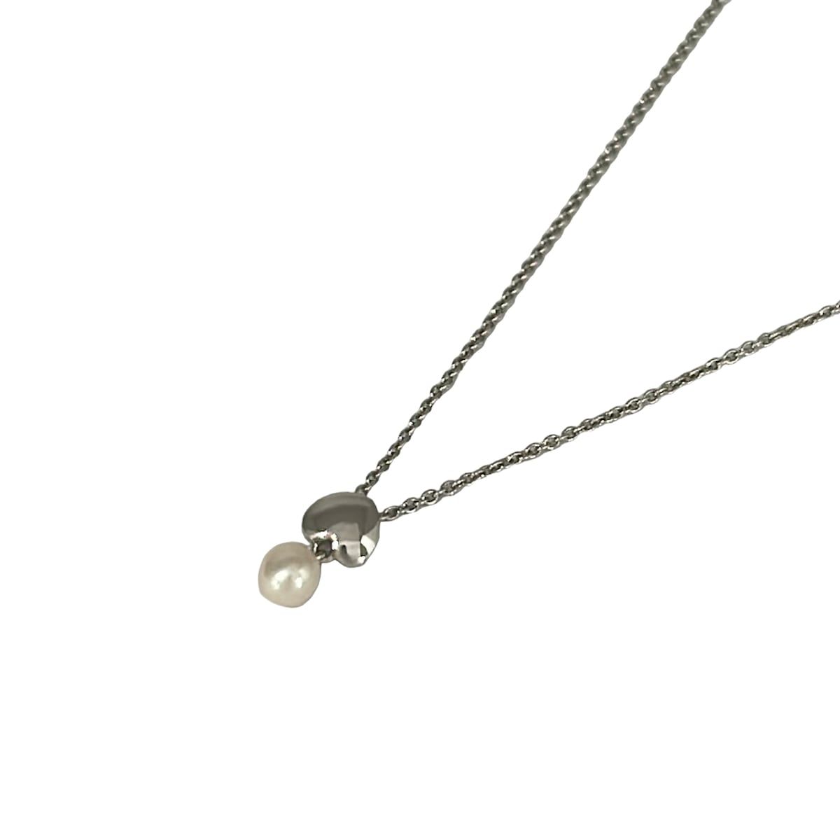 田崎真珠/TASAKI(タサキシンジュ) ネックレス美品 - シルバー×白