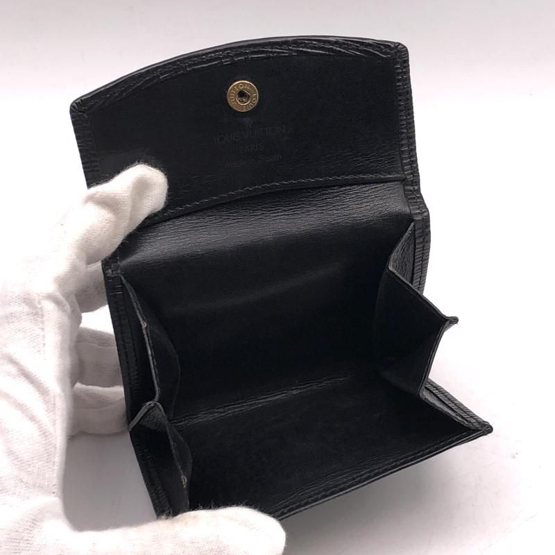 中古】LOUIS VUITTON エピ ポルトモネ サーンプル M63412 ブラック
