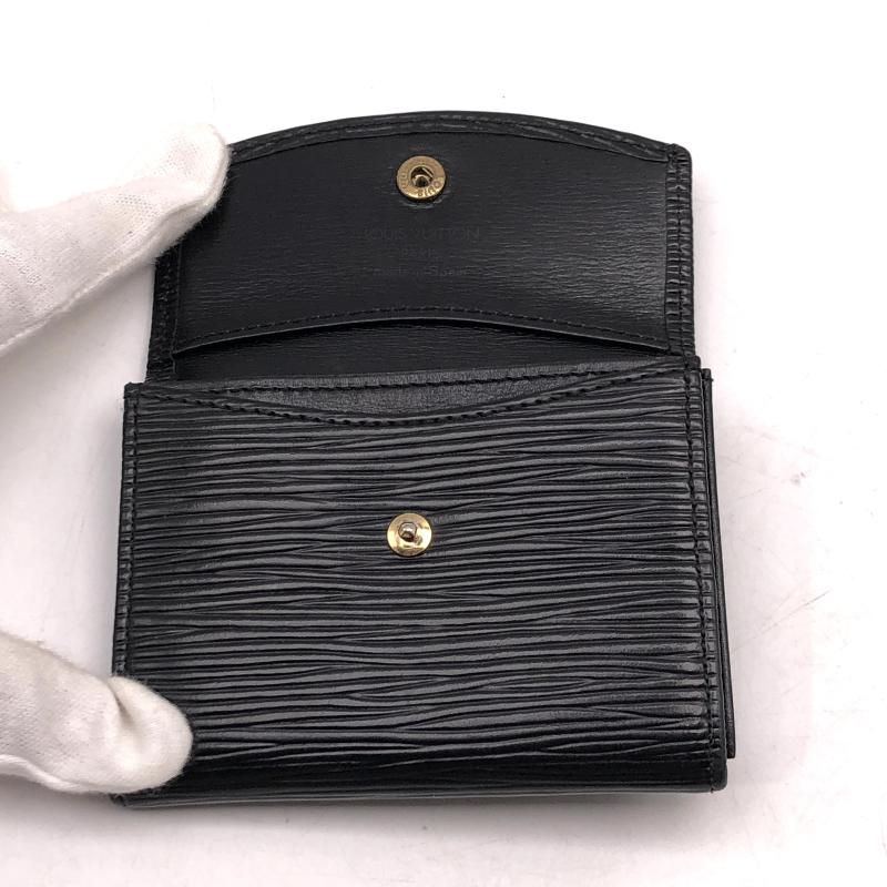 中古】LOUIS VUITTON エピ ポルトモネ サーンプル M63412 ブラック