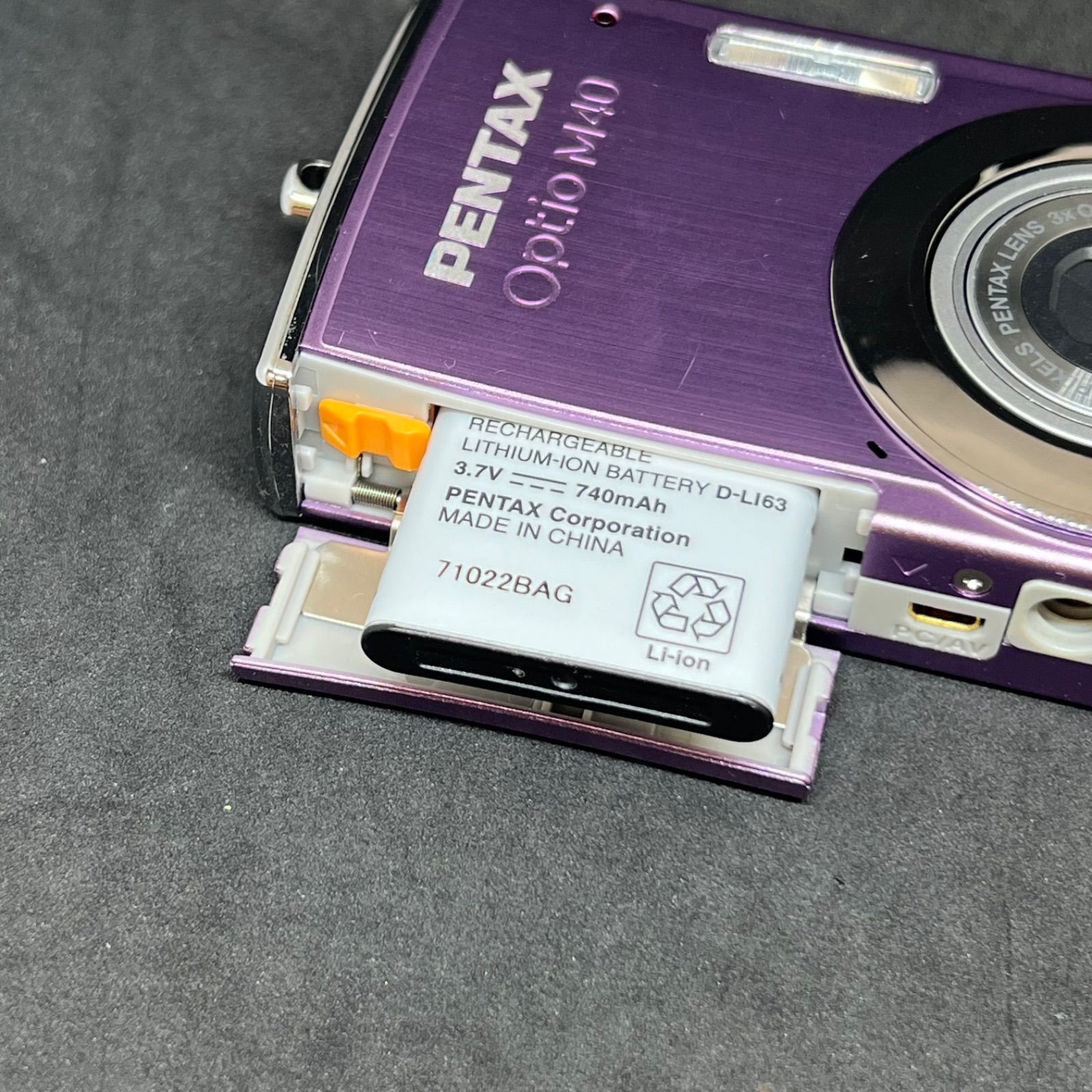 T6726 【 通電確認済み 】PENTAX ペンタックス Optio M40 コンパクト