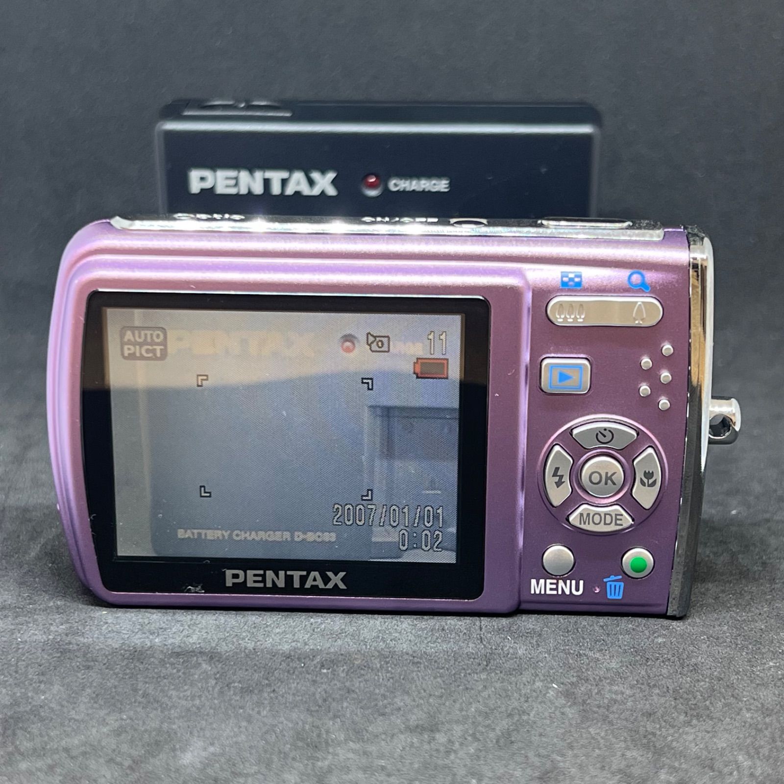 T6726 【 通電確認済み 】PENTAX ペンタックス Optio M40 コンパクト