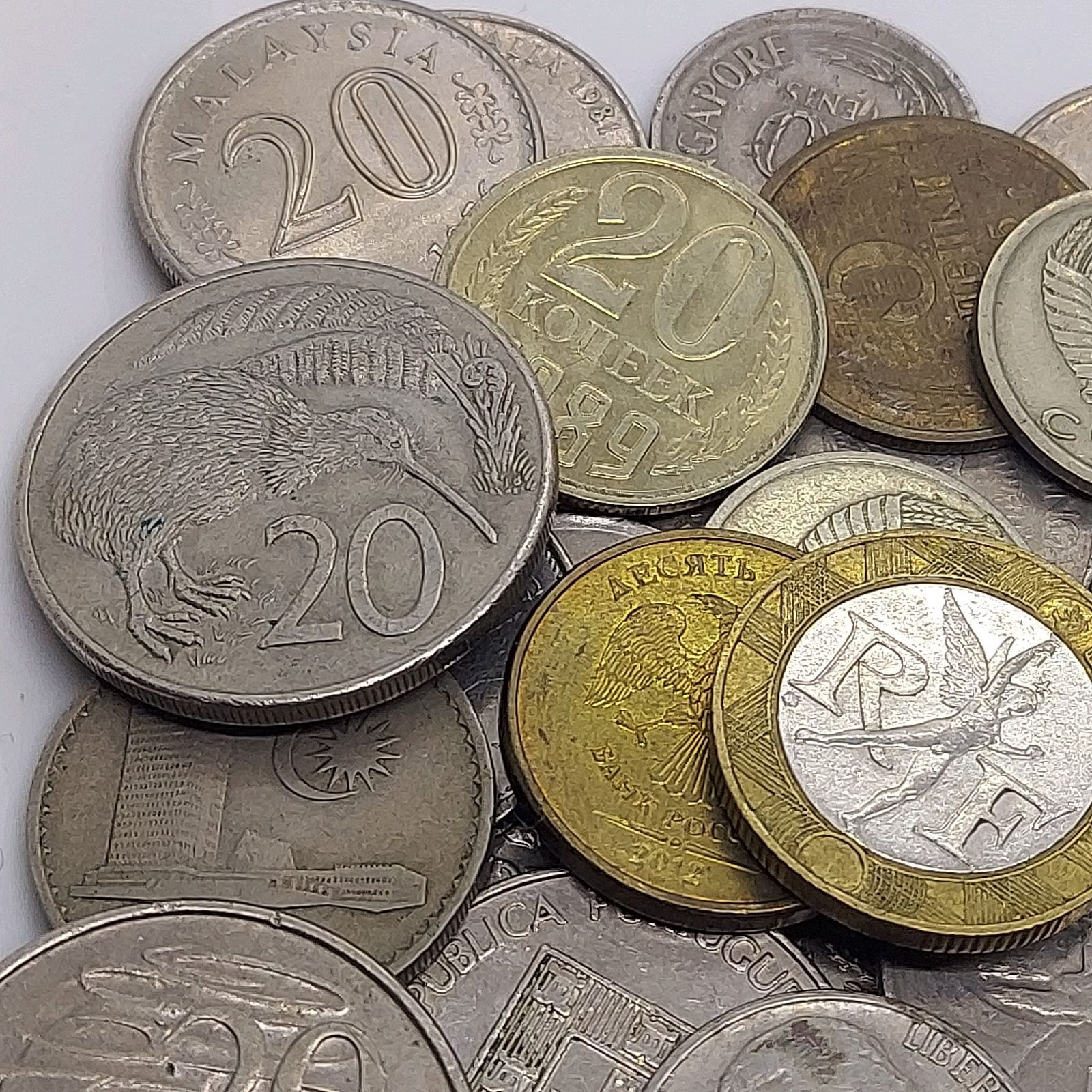 外国コイン まとめて 約0.25kg(約250g) 海外硬貨 古銭 アメリカ