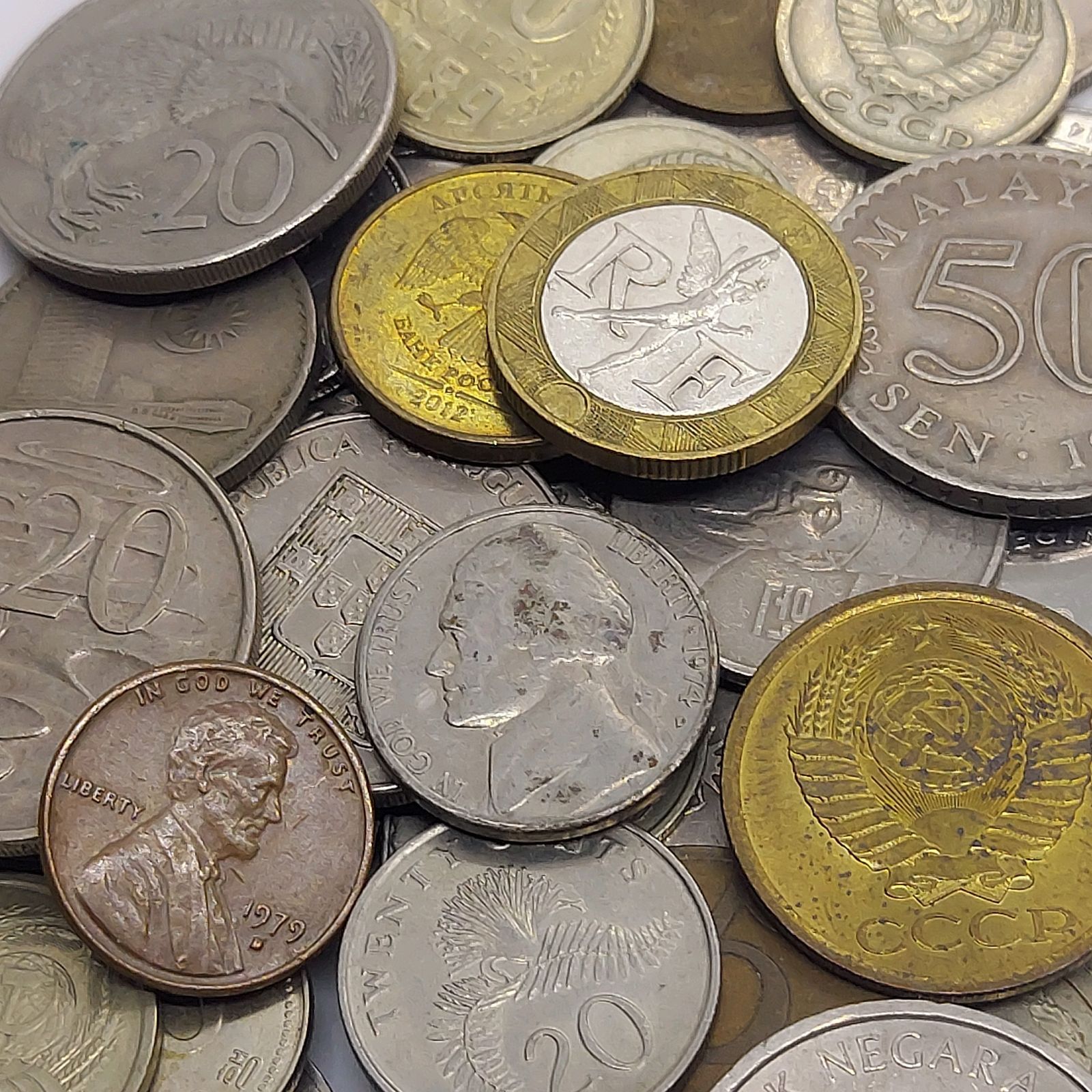 古銭 外国  海外 外貨 旧硬貨 近代貨幣 まとめ ヨーロッパ アジア 銭 外国コイン まとめて 約0.25kg(約250g) 海外硬貨 古銭 アメリカ