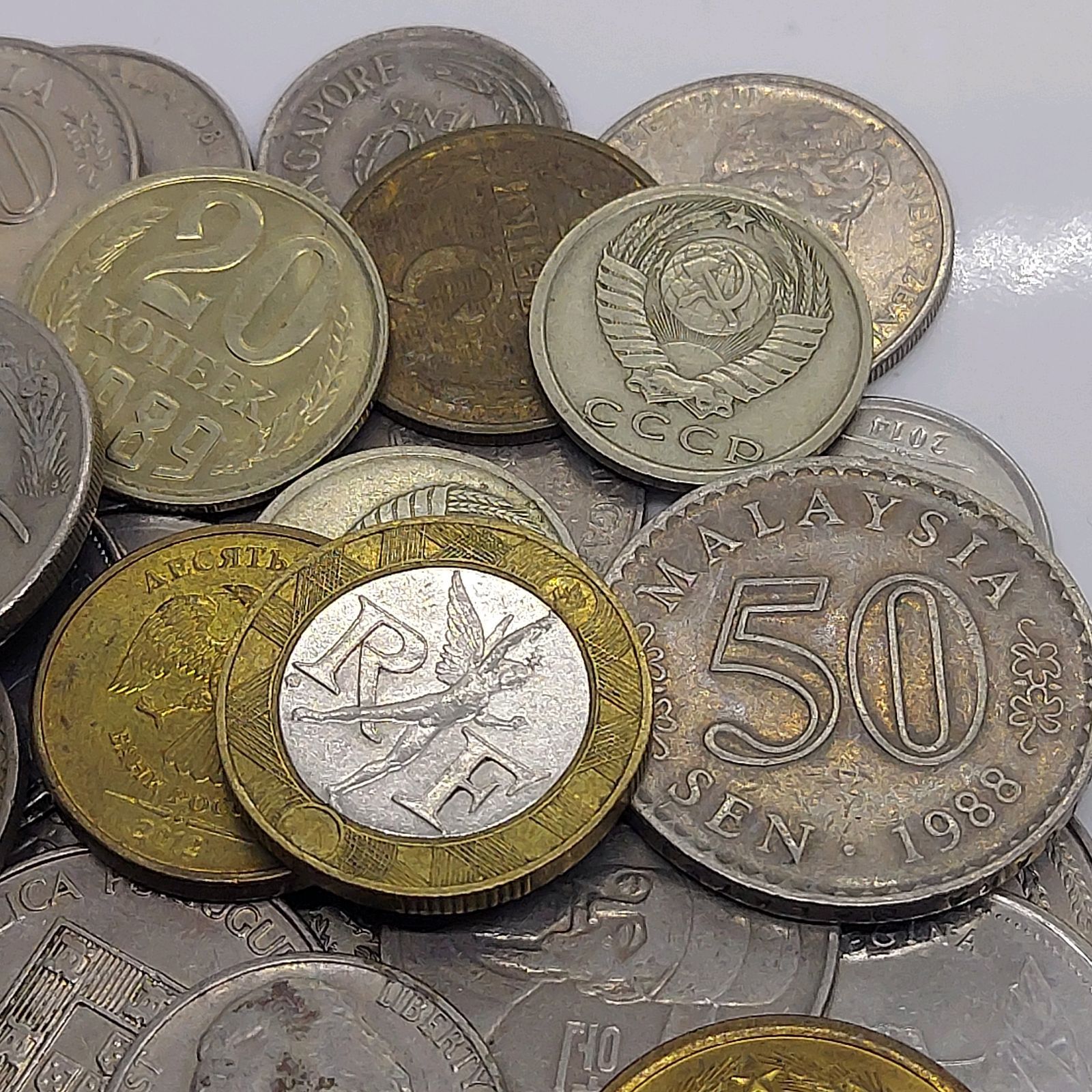 外国コイン まとめて 約0.25kg(約250g) 海外硬貨 古銭 アメリカ