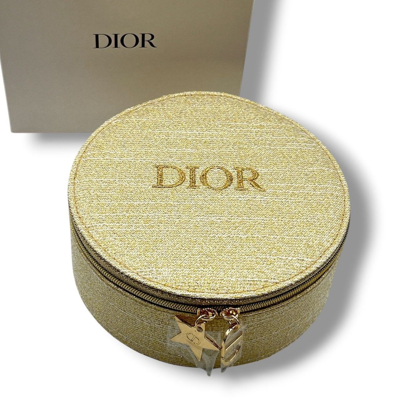 Dior ディオール ノベルティ ショルダーバッグ ポーチ ゴールド 