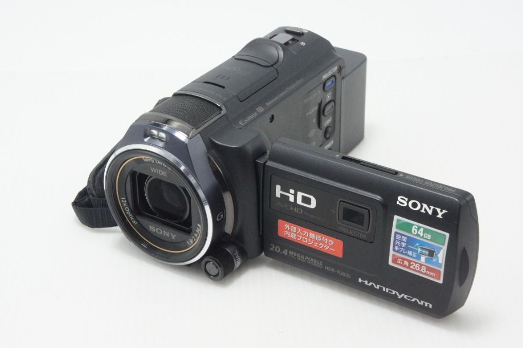 美品 SONY ソニー デジタルビデオカメラ HANDYCAM HDR-PJ630V ブラック