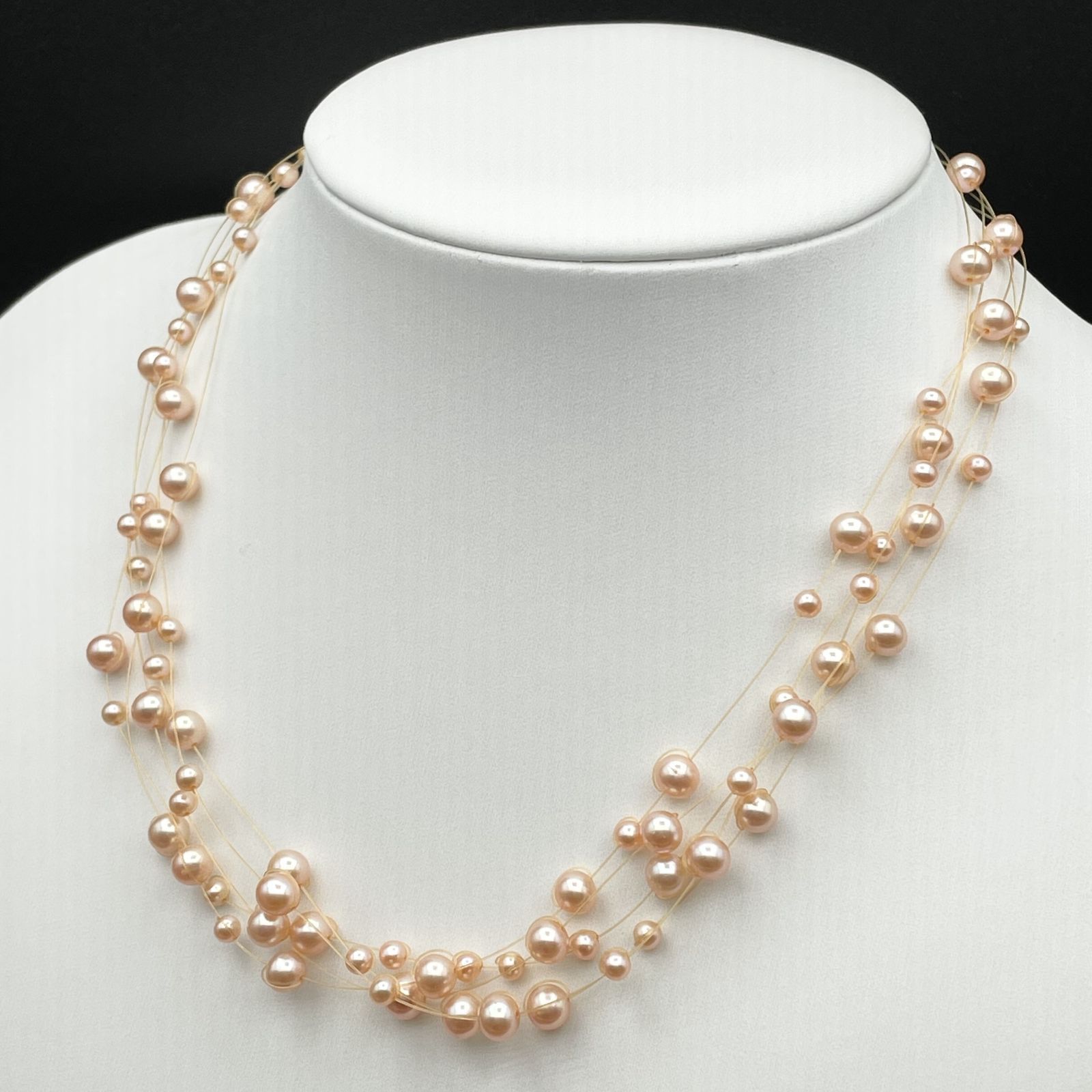 TASAKI 淡水真珠 約3.5mm-5mm ネックレス Silver【2344164-0407