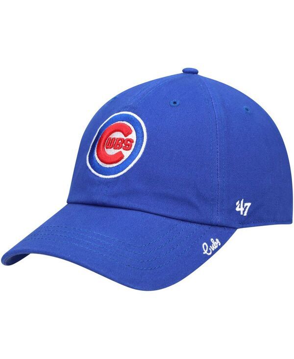 47 ブランド レディース アクセサリー 帽子 47 Brand Womens Royal Chicago Cubs Teamiata Clean Up Adjustable Hat Royal