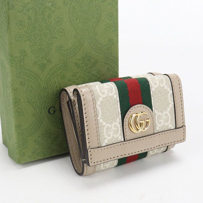 GUCCI グッチ オフィディア 735099 三つ折り財布 GGスプリーム【中古】 レディース