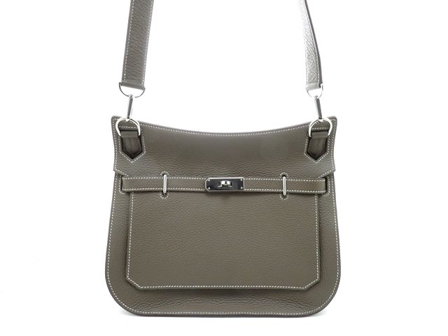 HERMES エルメス ジプシエール28 エトゥープ/SV ショルダーバッグ トリヨンクレマンス エトゥープ/SV R刻印【中古】437