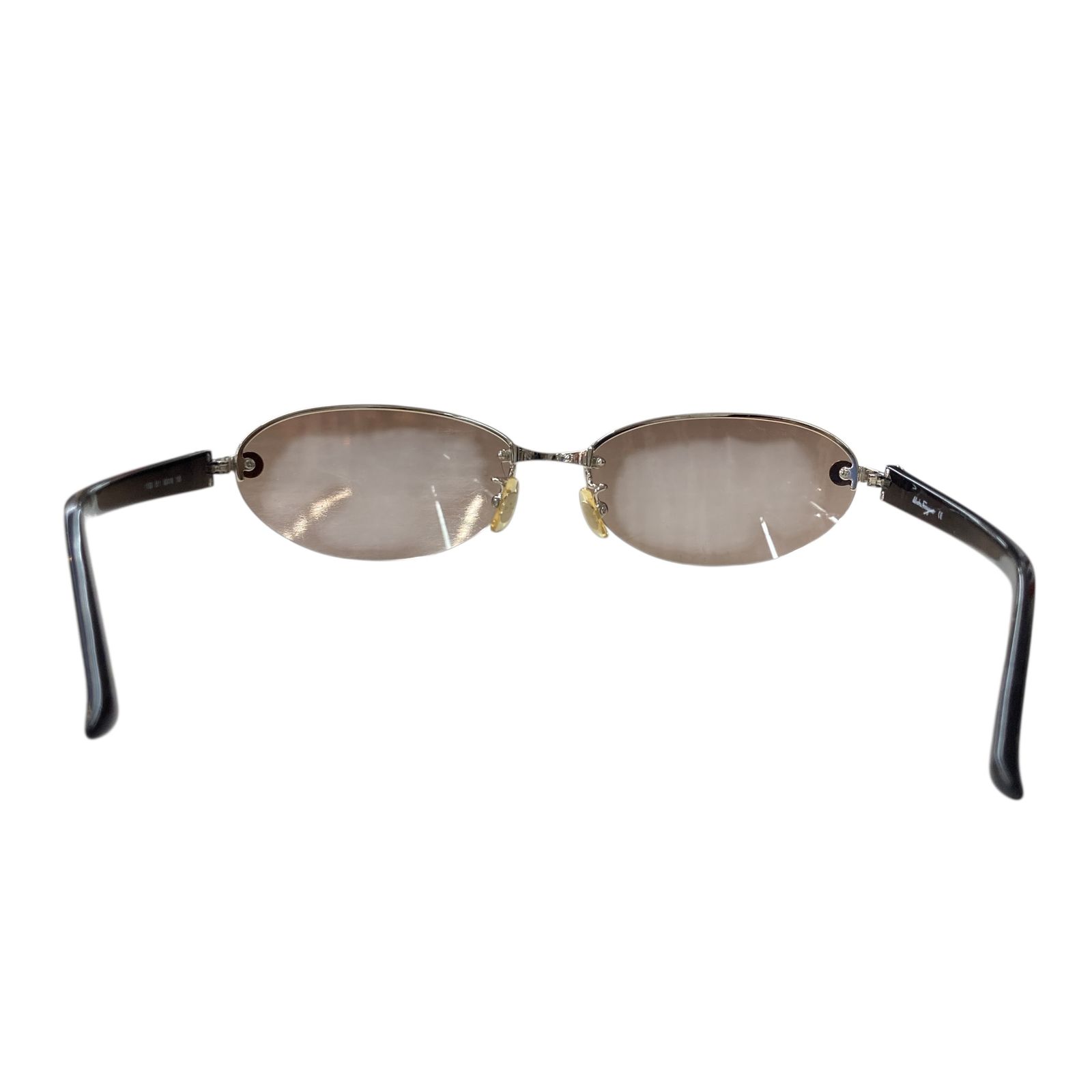 【美品】Salvatore Ferragamo リムレスサングラス　ヴァラリボン ○ サルヴァトーレフェラガモ Ferragamo サングラス リムレス 1130