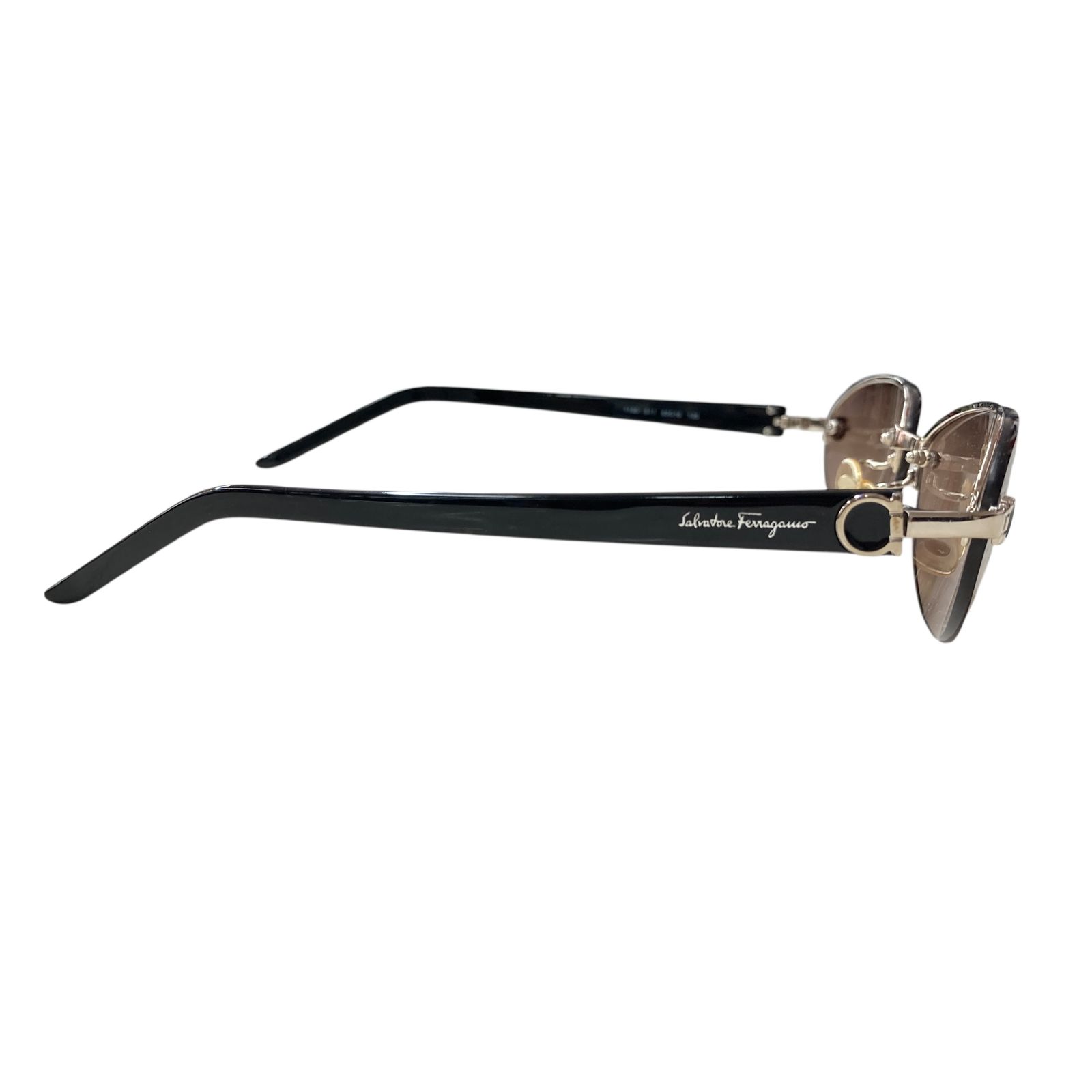 【美品】Salvatore Ferragamo リムレスサングラス　ヴァラリボン ○ サルヴァトーレフェラガモ Ferragamo サングラス リムレス 1130