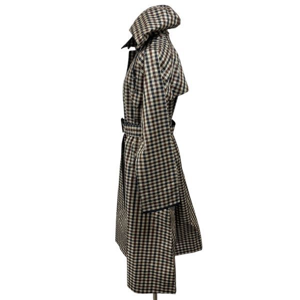 ◇ アクアスキュータム Aquascutum レインコート クラブチェック柄