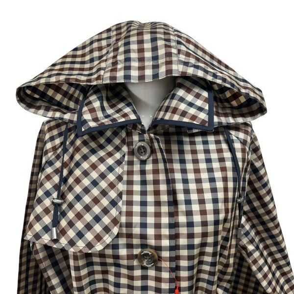 ◇ アクアスキュータム Aquascutum レインコート クラブチェック柄