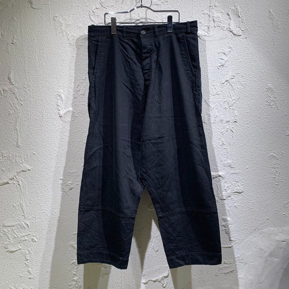O project コットンウールワイドパンツ M ブラック