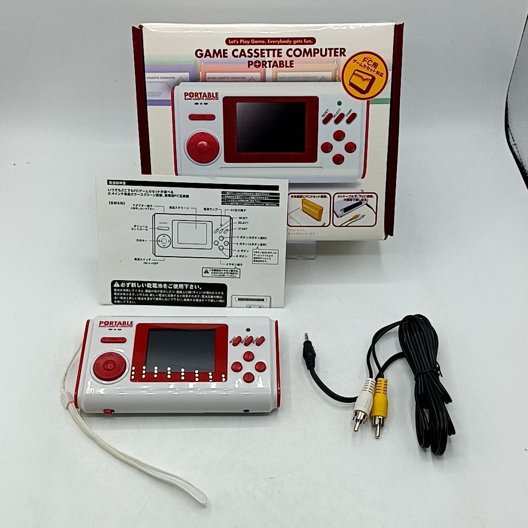 【箱説付き・中古美品】携帯型 FC互換機 Game Cassette Computer Potable 動作確認済み ゲームカセットコンピューターポータブル