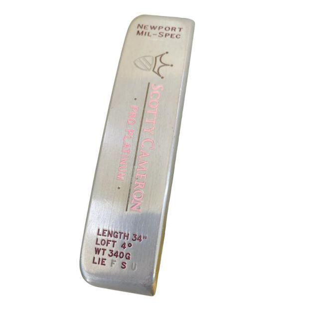 【中古】 タイトリスト SCOTTY CAMERON PRO PLATINUM NEWPORT MIL-SPEC パター PT スチール (フレックスその他) メンズ 男性用 右利き 右用 Cランク ゴルフクラブ