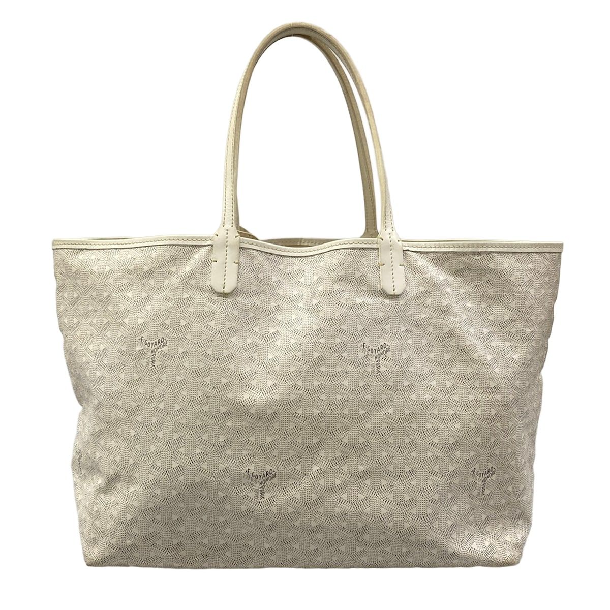 GOYARD(ゴヤール) トートバッグ サンルイPM 白 レザー - メルカリ