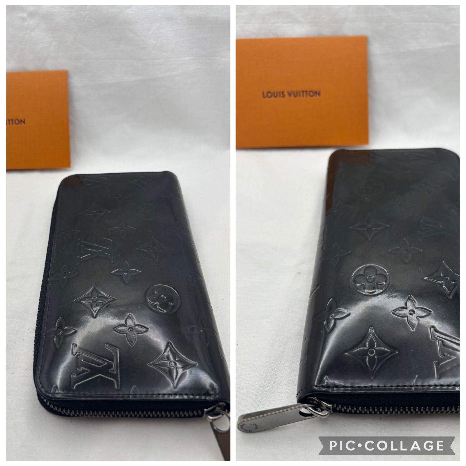 現品限り✨ルイヴィトン ジッピーウォレット ヴェルニノワール 正規品保証Z593 美品】ルイヴィトン ヴェルニ ジッピーウォレット ノワール M90075 長