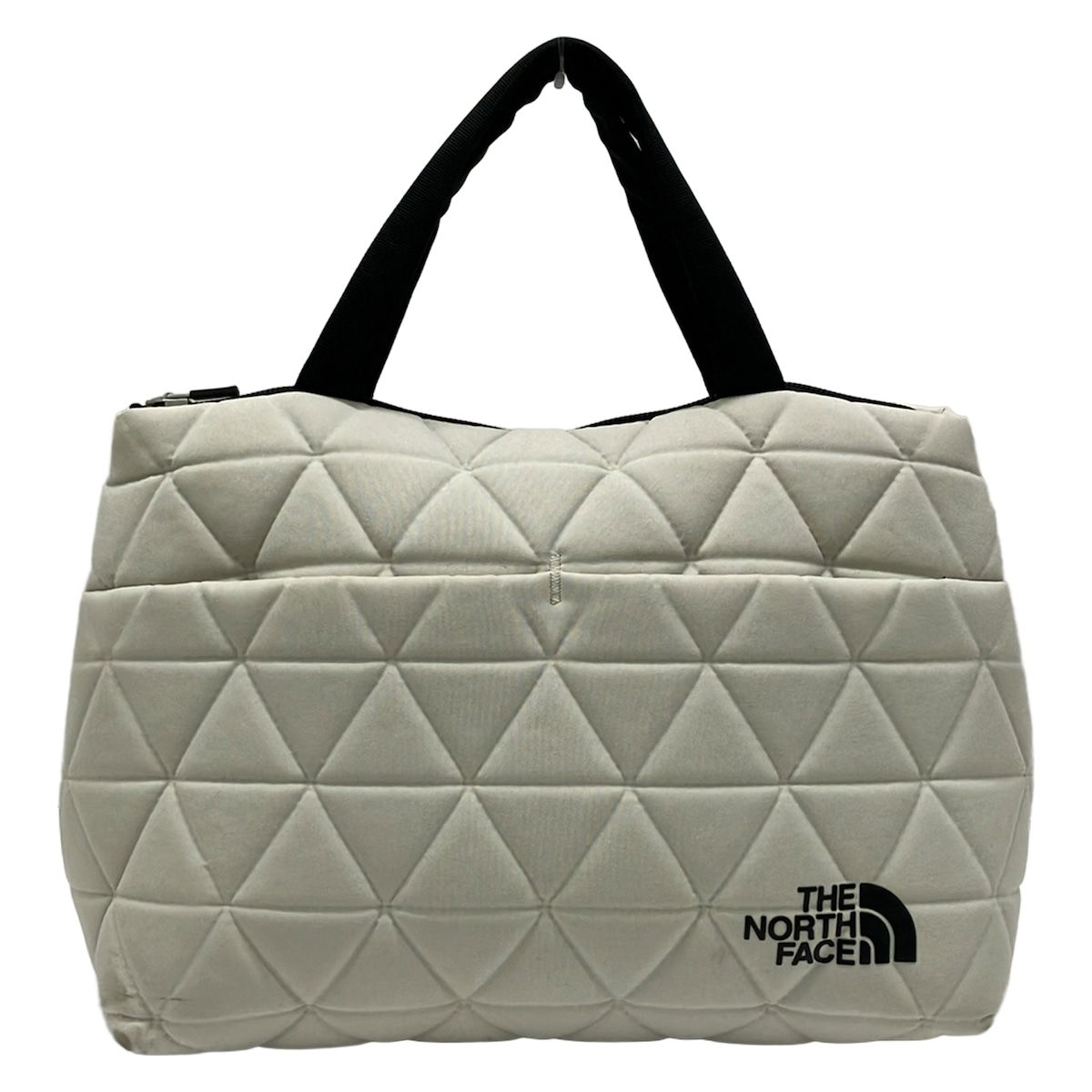 THE NORTH FACE(ノースフェイス) ハンドバッグ - NM32355 黒×ベージュ キルティング