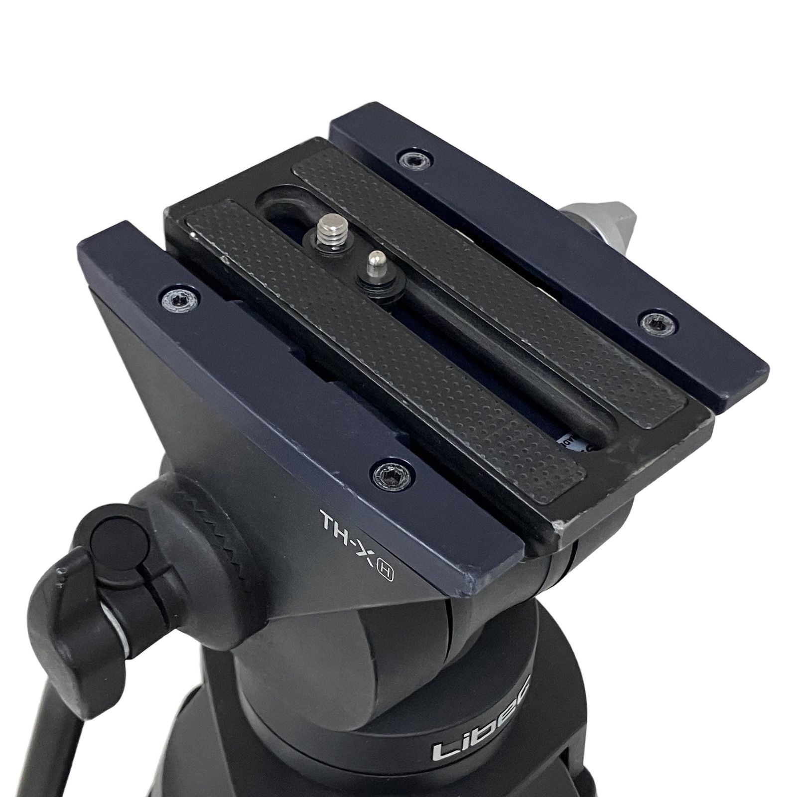 【中古】Libec 【TH-X H】 ヘッド Libec TH-X デュアル ヘッド 三脚 システム 小型ビデオカメラ用 3段