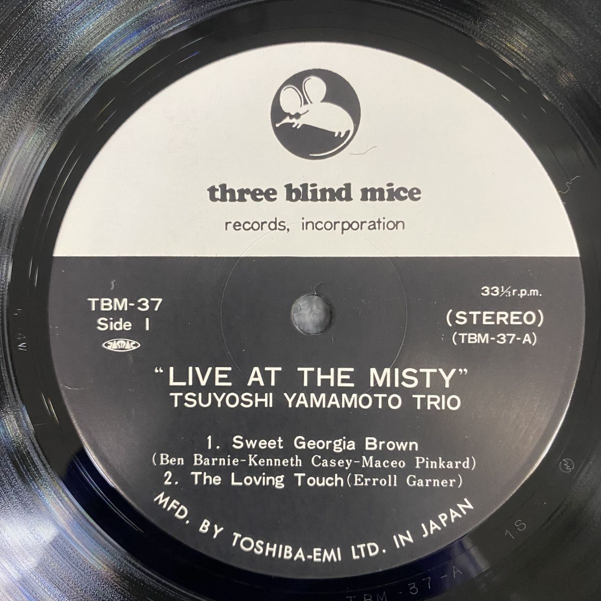 山本剛 Trio/冊子付き / Live At The Misty / TBM-37【LP/レコード/record】