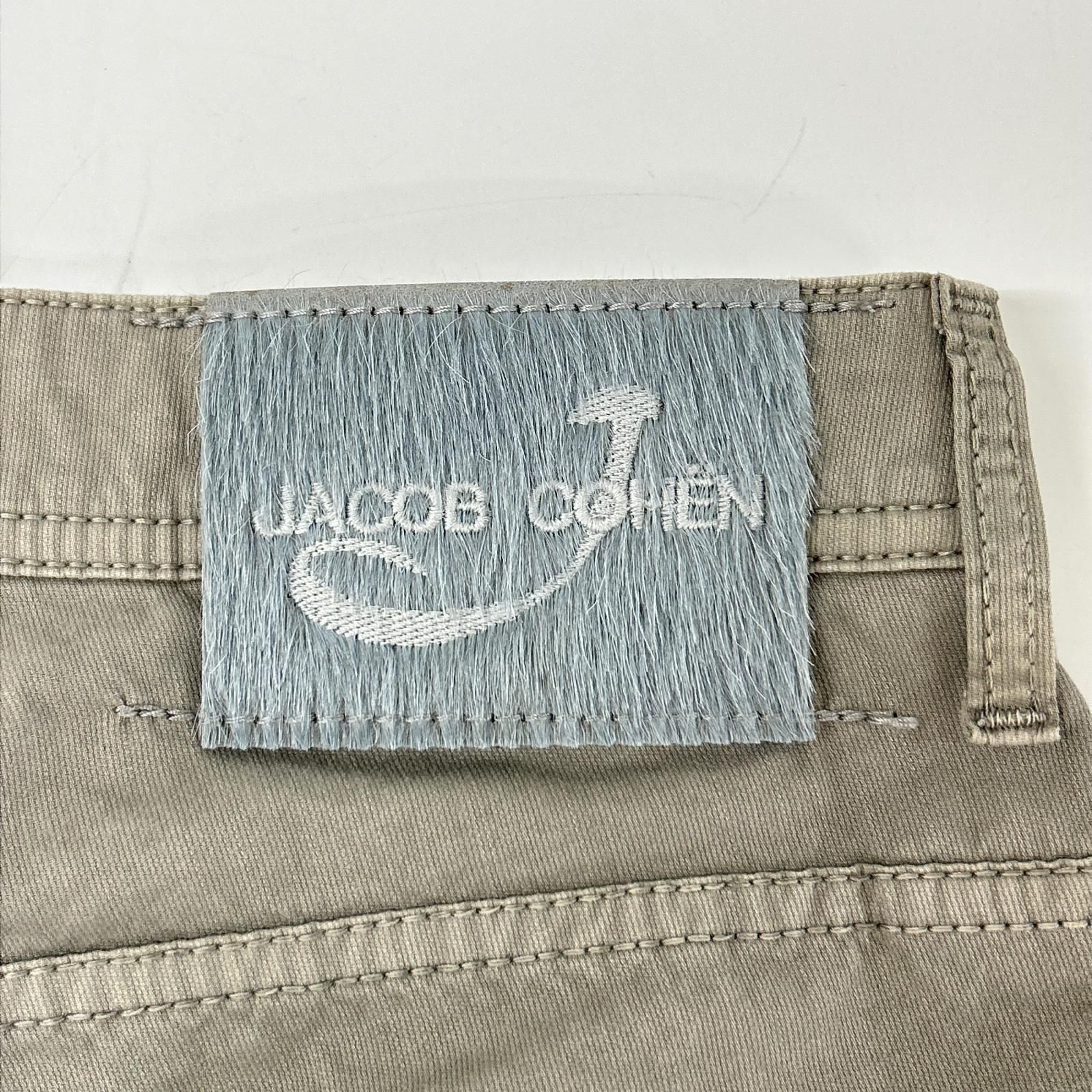 JACOB COHEN ヤコブコーエン J6613 COMF グレー ボタンフライ ハーフ