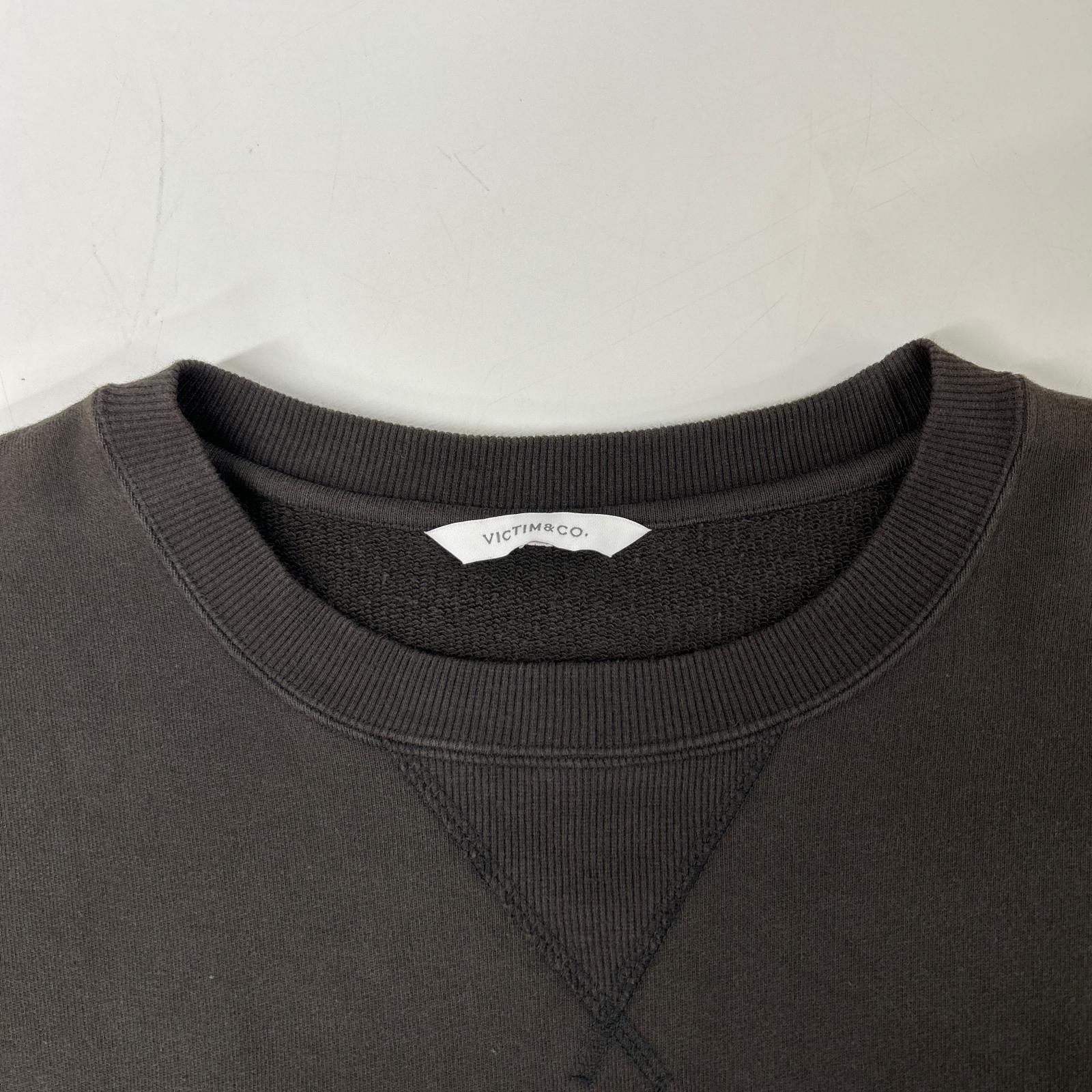 VICTIM ヴィクティム VTM-21-SW-111 ダークブラウン BIG SWEAT L VICTIM ヴィクティム VTM-21-SW-111 ダークブラウン BIG SWEAT L