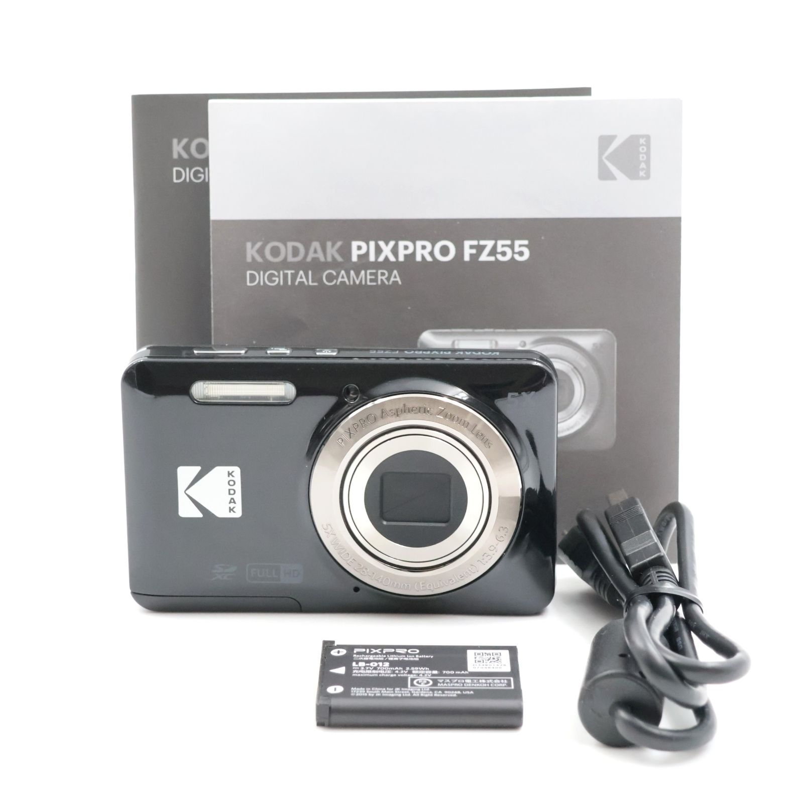 ■極上品■ KODAK PIXPRO FZ55-BK ブラック デジタルカメラ コダック