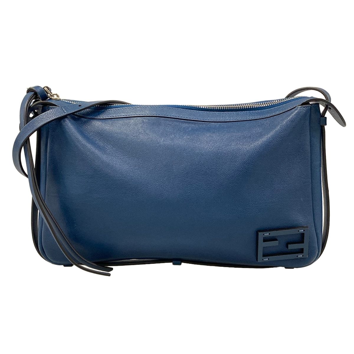 FENDI(フェンディ) ショルダーバッグ シンプリー 8BR829 ブルー レザー