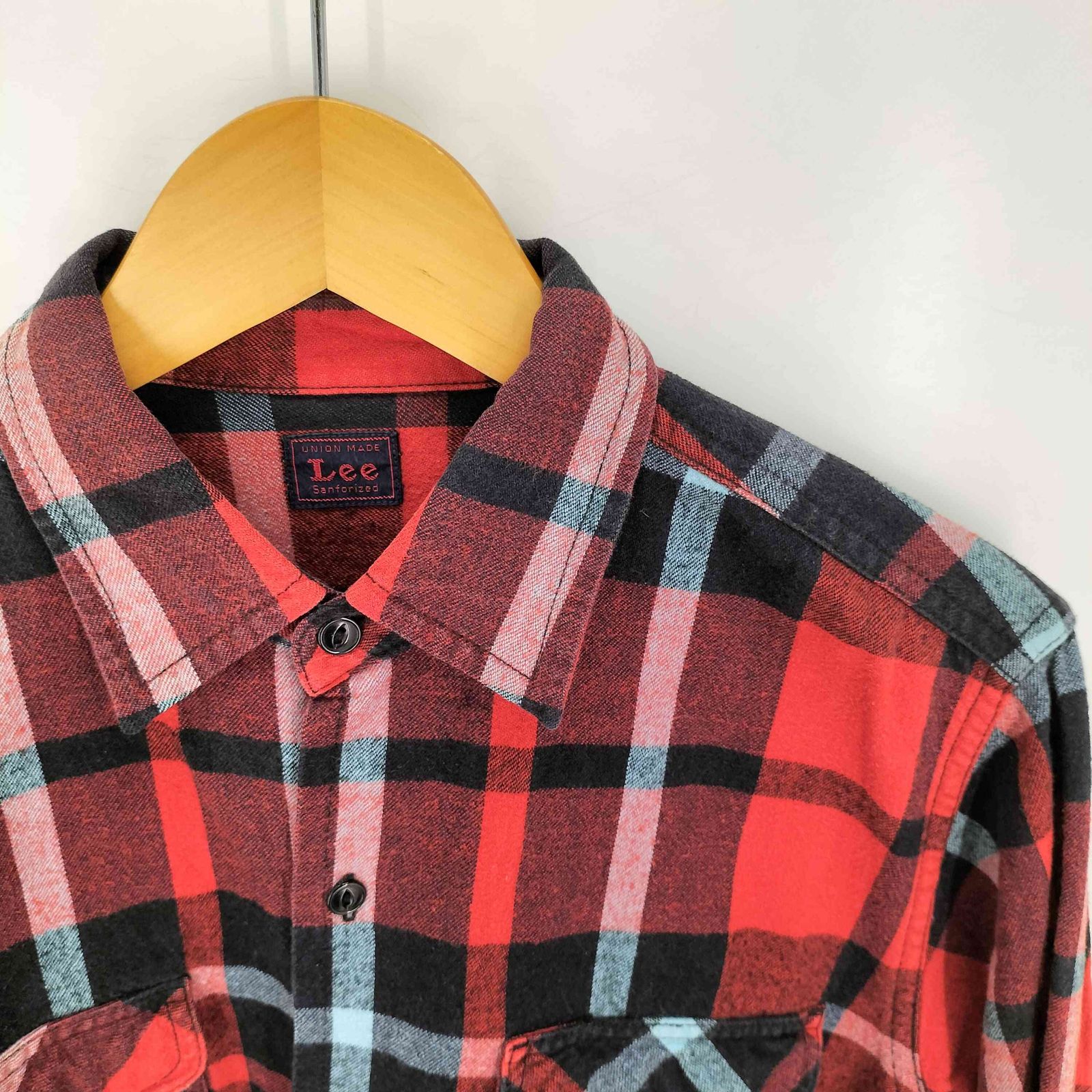 イッセイミヤケ ISSEY MIYAKE フランネルチェック長袖シャツ メンズ