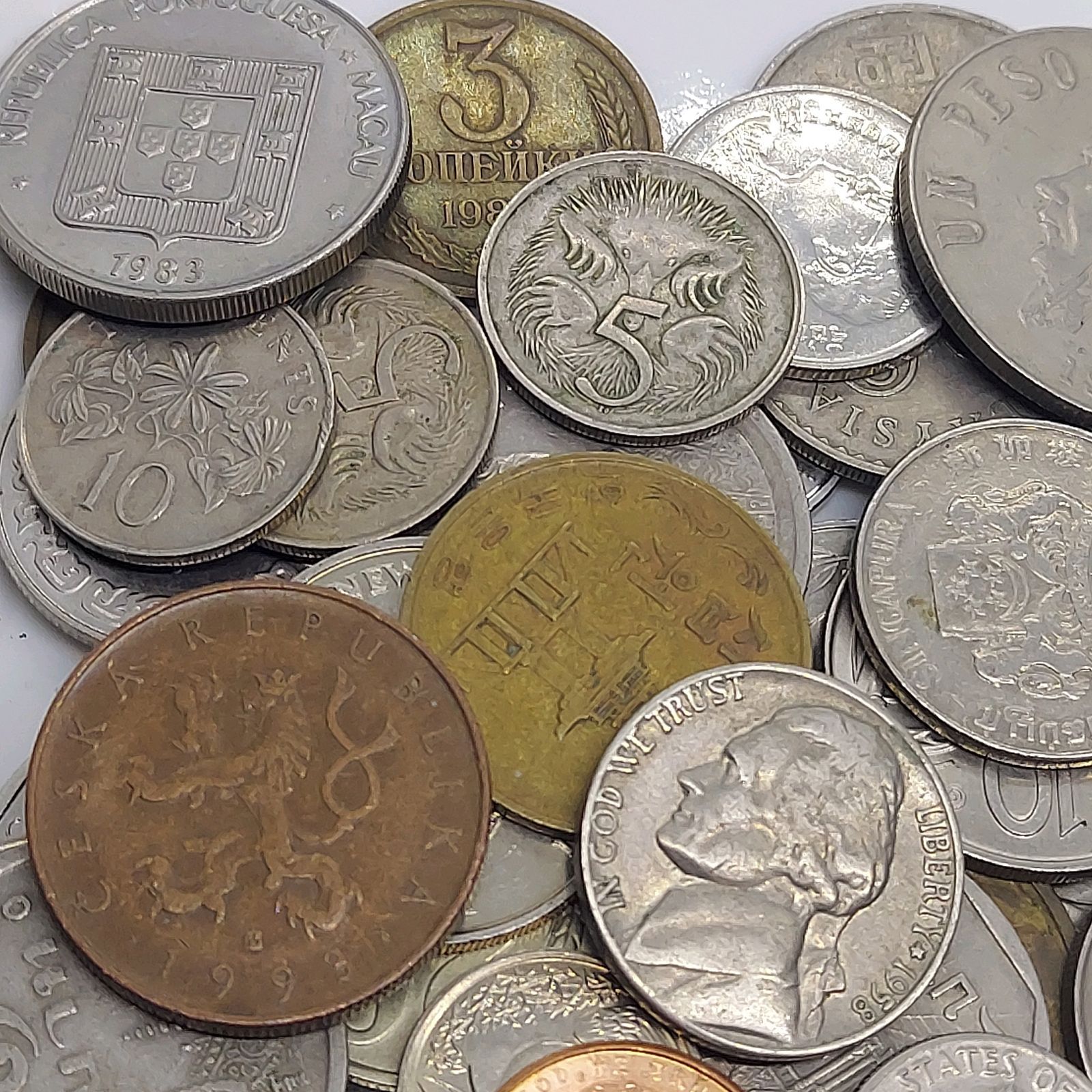 外国コイン まとめて 約0.25kg(約250g) 海外硬貨 古銭 アメリカ