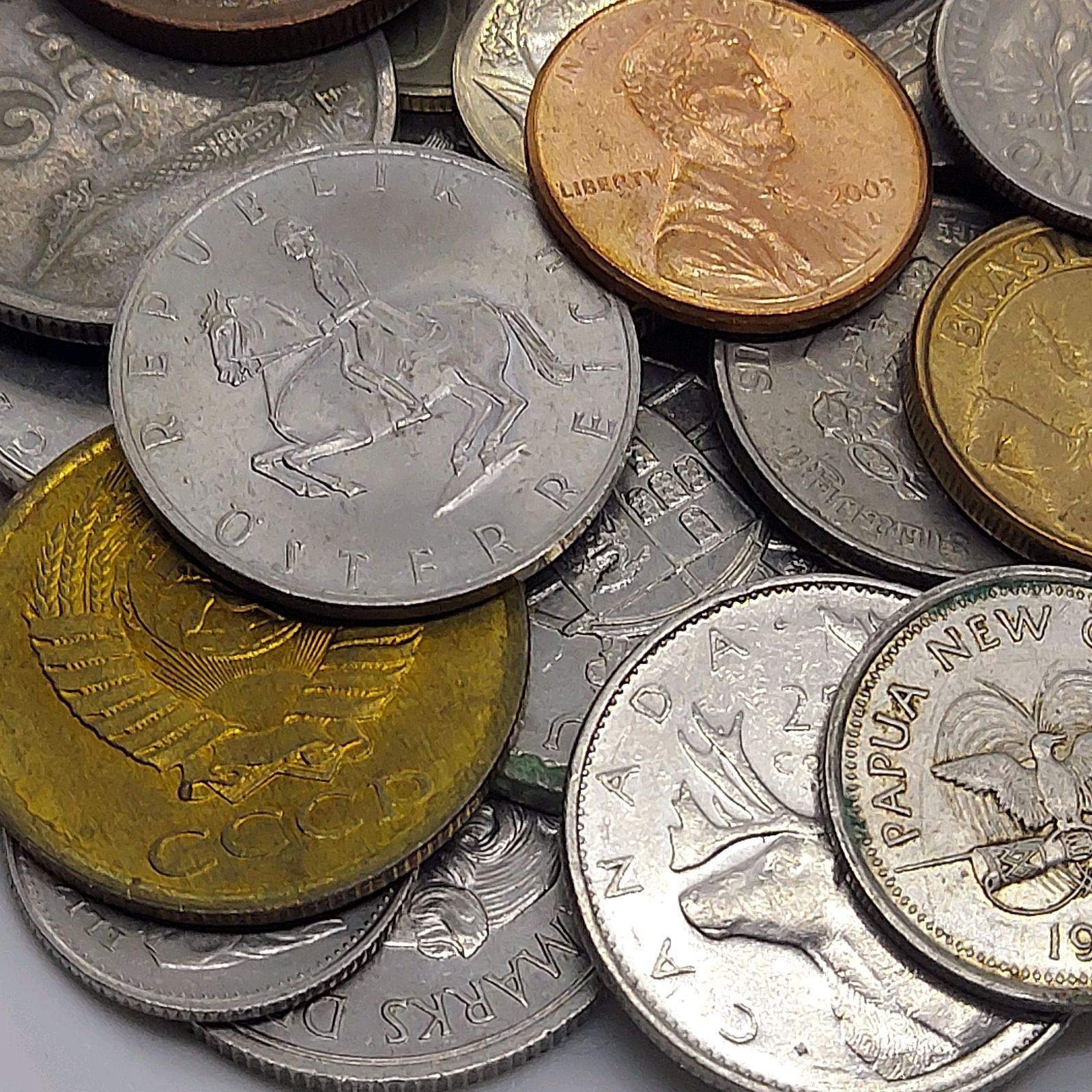 外国コイン まとめて 約0.25kg(約250g) 海外硬貨 古銭 アメリカ